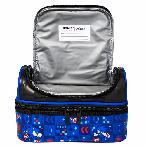 Original Smiggle Sonic Double Compartment Lunch Bag — alternate view