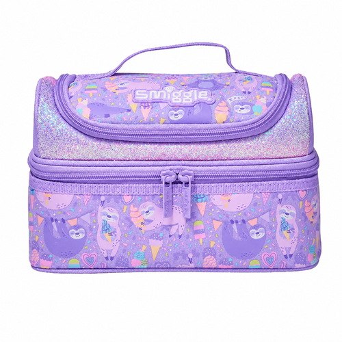 Original Smiggle Sloth Double Decker Lunch Bag