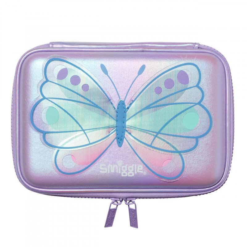Original Smiggle Butterfly Hardtop Pencil Case