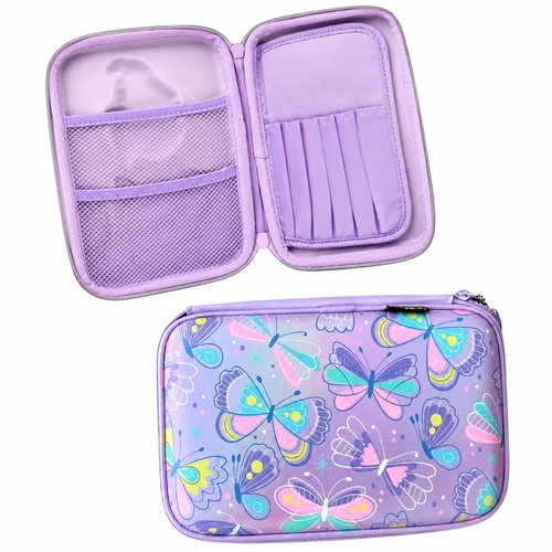 Original Smiggle Butterfly Hardtop Pencil Case — alternate view