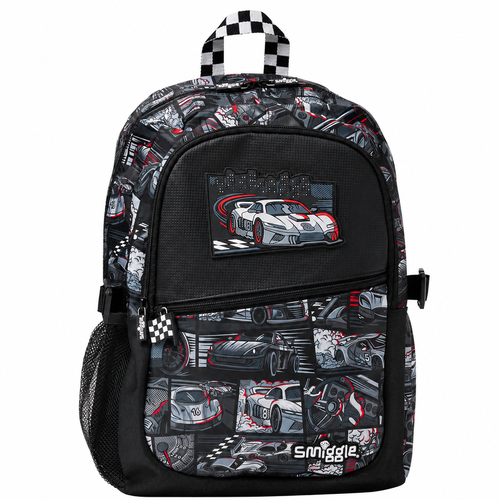 Original Smiggle Racing Cars Backpack – Size 18