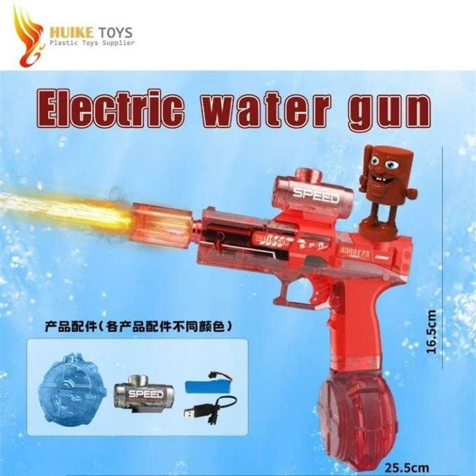 Electric Automatic Water Gun with Drum Tank & Rechargeable Battery