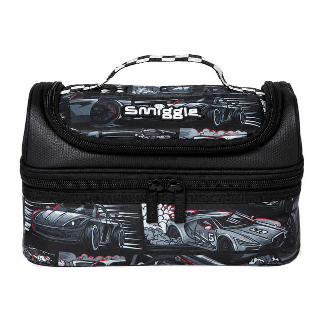 Original Smiggle Car Racing Double Decker Lunch Bag