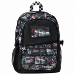 Original Smiggle Car Racing School Set – Backpack Size 18 + Double Decker Lunch Bag