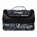 Original Smiggle Car Racing School Set – Backpack Size 18 + Double Decker Lunch Bag