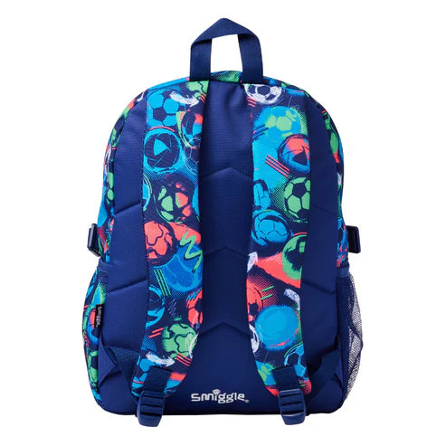 Original Smiggle Football Kids Backpack – Size 18 — alternate view