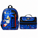 Original Smiggle Sonic the Hedgehog Backpack & Lunch Bag Set – Size 18