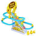 Small Duck Stair Climbing Musical Track Toy with Lights