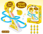 Small Duck Stair Climbing Musical Track Toy with Lights