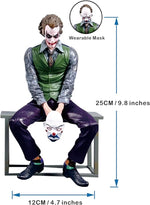 Joker Collectible Figure with Wearable Clown Mask – 25 cm