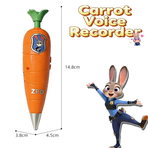 Carrot Voice Recorder Pen – 60 Second Recording & Writing Pen