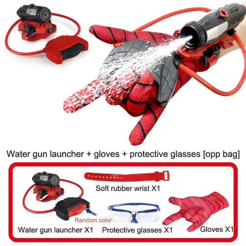 Spider Web Shooter Water Blaster Launcher Set with Glove & Protective Glasses