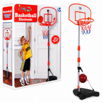Kids Adjustable Basketball Hoop with Electronic Scoreboard, Lights & Sounds