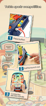 All-in-1 Sports Pinball Game for Kids – Interactive Tabletop Arcade Game
