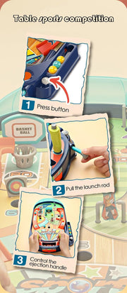 All-in-1 Sports Pinball Game for Kids – Interactive Tabletop Arcade Game