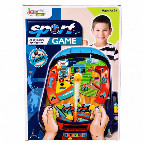 All-in-1 Sports Pinball Game for Kids – Interactive Tabletop Arcade Game