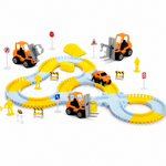 Engineering Rail Car Construction Track Set – 152 Pieces