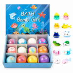 Bath Bomb Gift Set with Surprise Sea Animal Toys -Bath Bombs