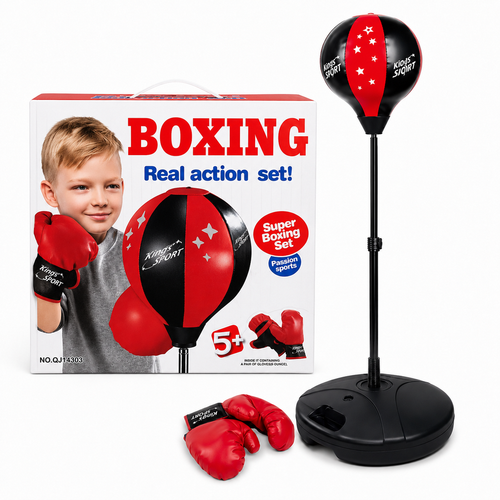 Kids Boxing Set with Punching Ball & Boxing Gloves