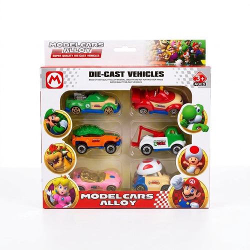 Model Cars Alloy Die-Cast Vehicles Set – 6 Pieces