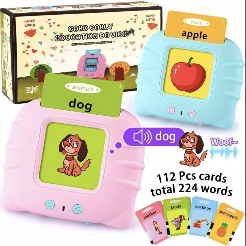 Talking Flash Cards Learning Device – 224 English & Arabic Words