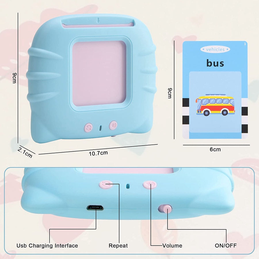 Talking Flash Cards Learning Device – 224 English & Arabic Words