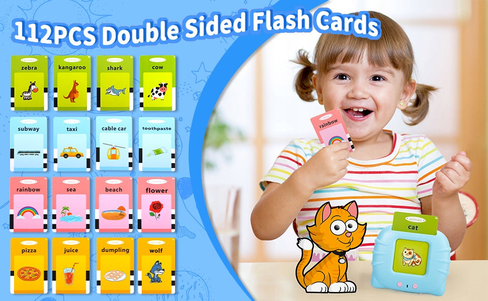 Talking Flash Cards Learning Device – 224 English & Arabic Words