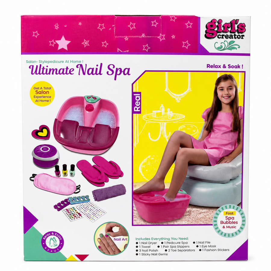 Ultimate Nail Spa Pedicure Set for Kids
