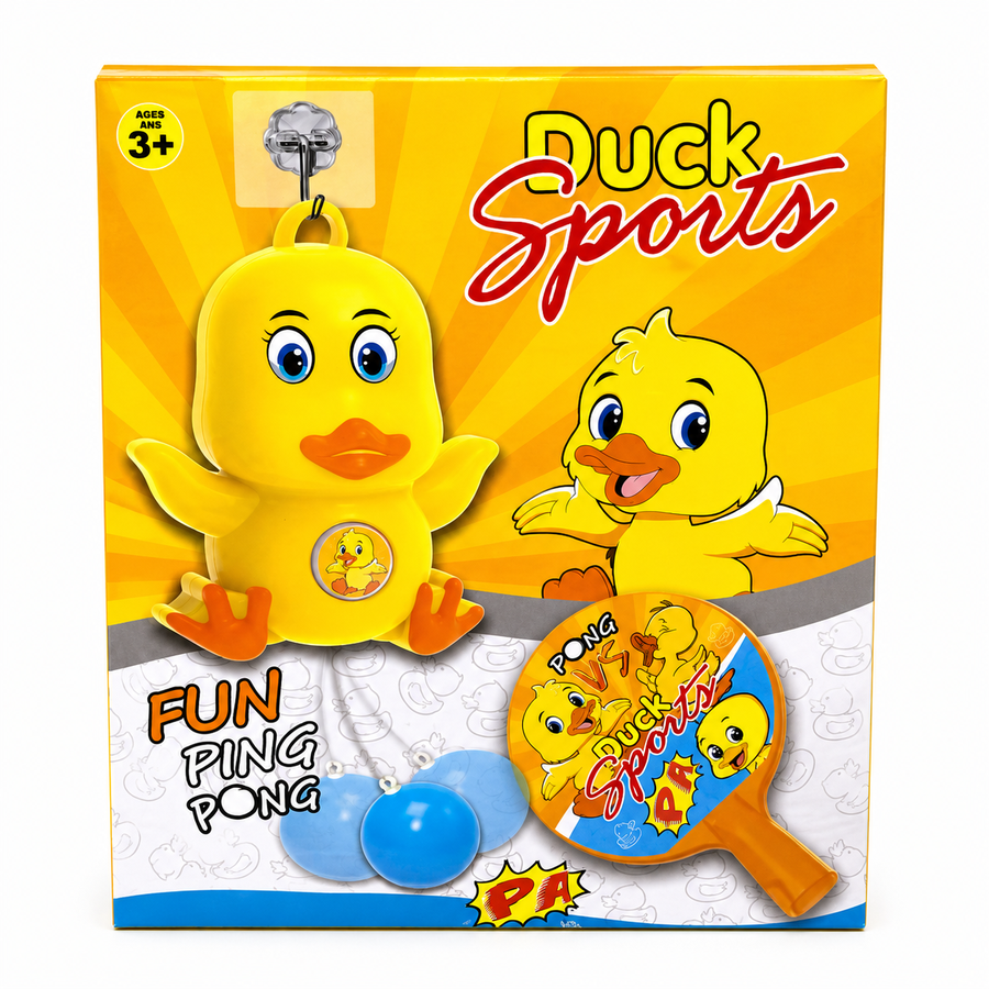 Duck Sports Ping Pong Set for Kids – Fun Indoor Paddle Game