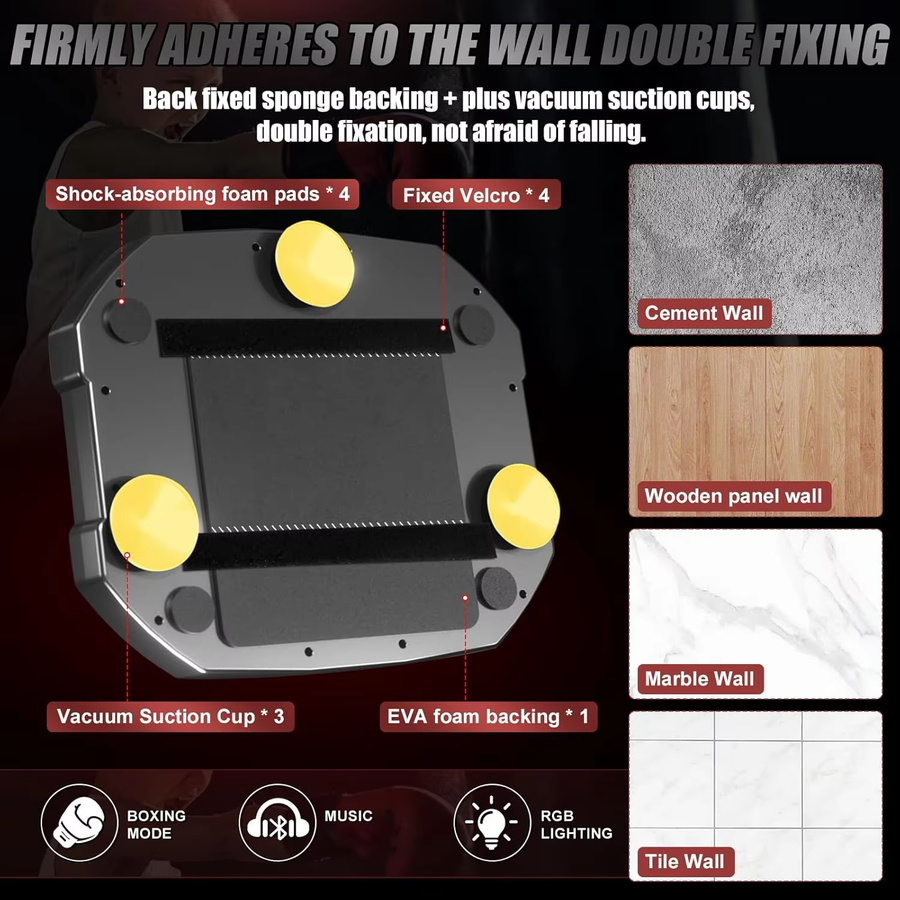 Interactive Musical Boxing Target with Bluetooth & LED Lights