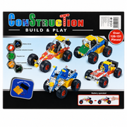 Construction Build & Play Metal Engineering Set – 126+ Pieces