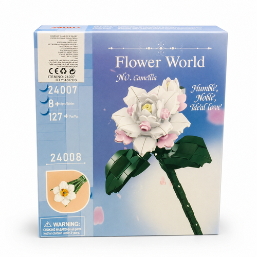 Flower World Camellia Building Blocks – 127 Pieces