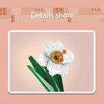 Flower World Narcissus Building Blocks – 122 PCS DIY Flower Set