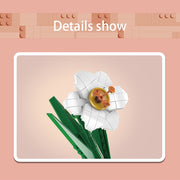 Flower World Narcissus Building Blocks – 122 PCS DIY Flower Set