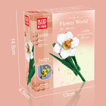 Flower World Narcissus Building Blocks – 122 PCS DIY Flower Set