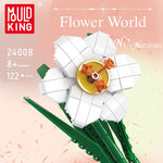 Flower World Narcissus Building Blocks – 122 PCS DIY Flower Set