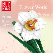 Flower World Narcissus Building Blocks – 122 PCS DIY Flower Set