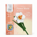 Flower World Narcissus Building Blocks – 122 PCS DIY Flower Set