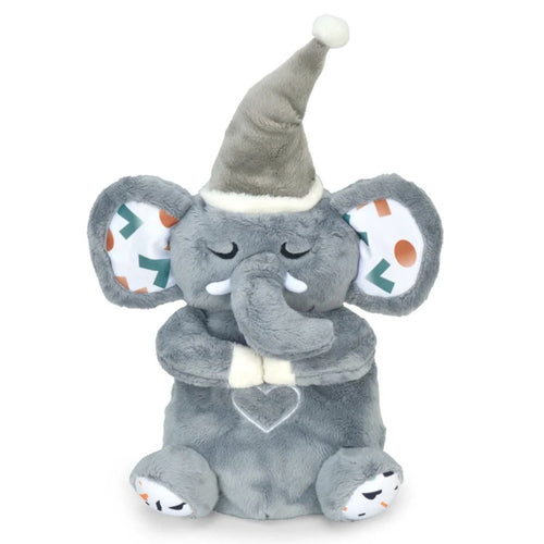 Breathing Elephant Plush Toy with Music & Calming Light