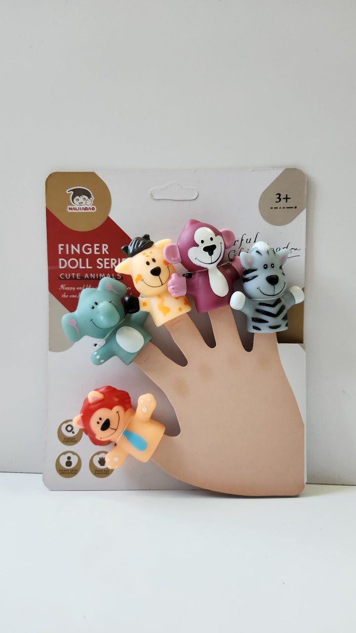 Cute Animal Finger Puppet Set – 5 Pieces