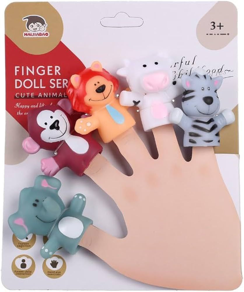Cute Animal Finger Puppet Set – 5 Pieces