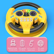 Kids Interactive Steering Wheel Toy with Lights & Sounds
