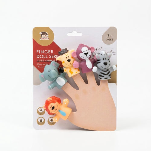 Cute Animal Finger Puppet Set – 5 Pieces