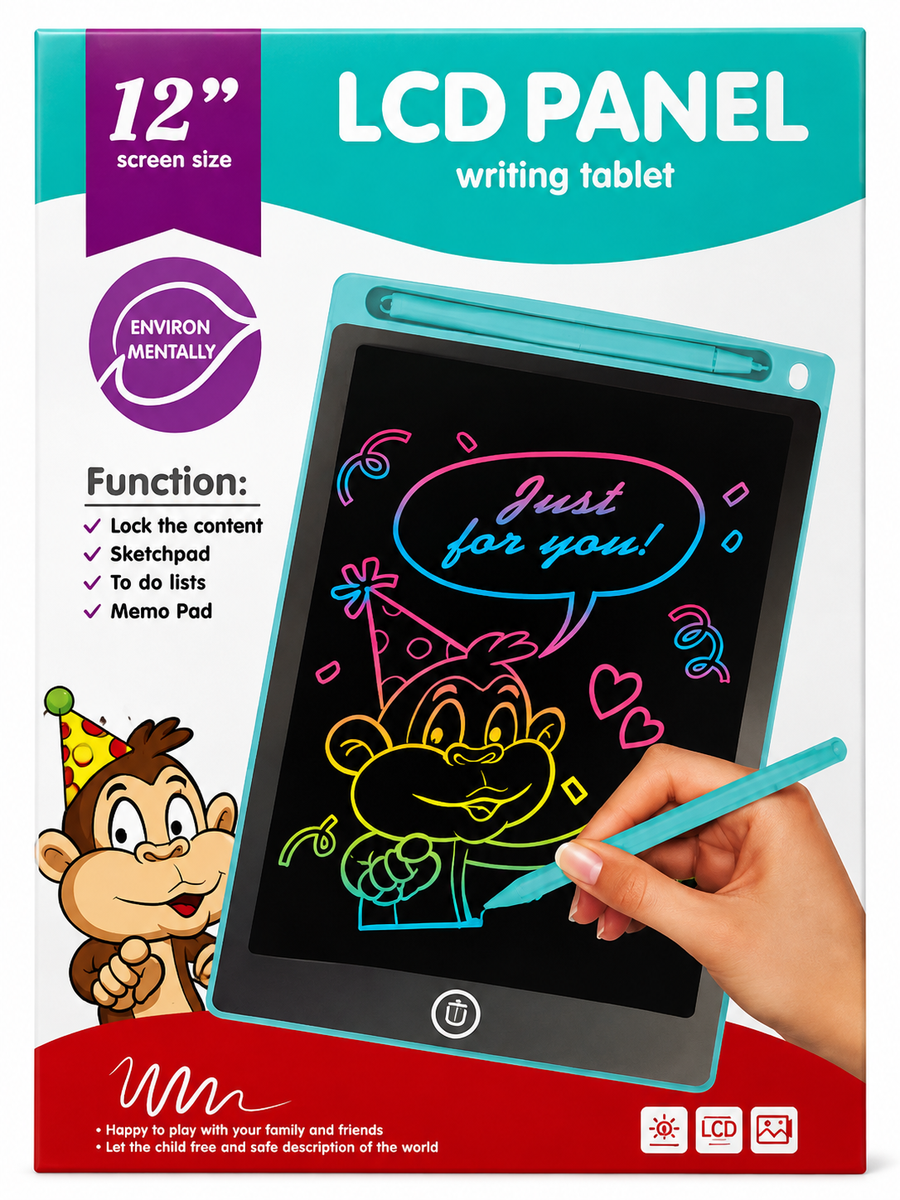 12-Inch LCD Electronic Writing & Drawing Tablet for Kids