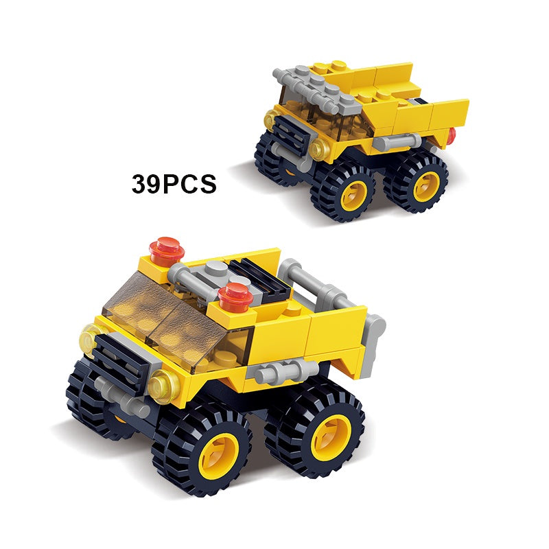 Truck Building Blocks Surprise Capsule – Collect & Build Construction Vehicles