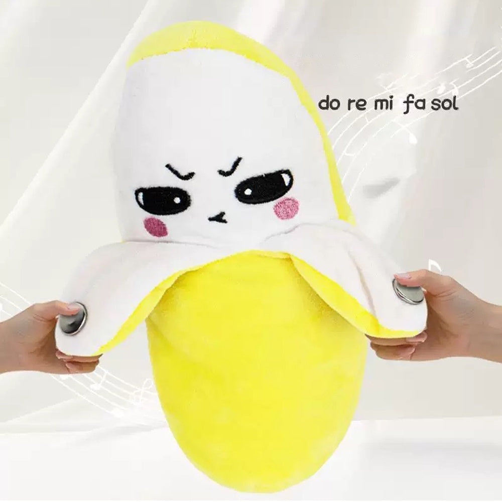 Fruit Sensing Rhythm Plush Toy – Interactive Musical Banana Plush for Kids