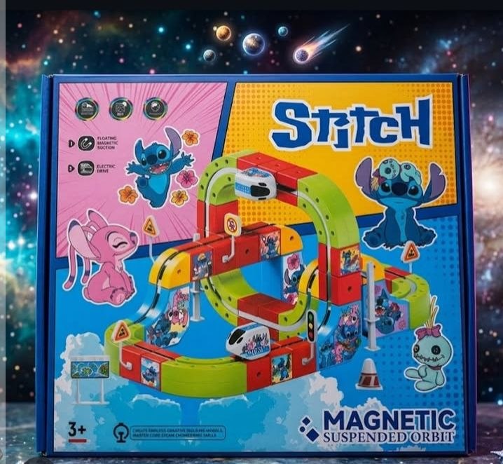 Stitch Magnetic Suspended Orbit Train Track Set – 89 Pieces