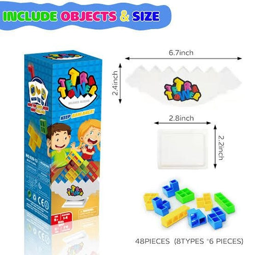 Tetra Tower Balance Game – 48 Pieces — alternate view