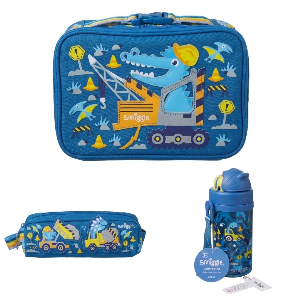 Orginal Smiggle Dino Builder 3-Piece School Set