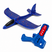 2-in-1 Aircraft Catapult Gun with Foam Glider Plane
